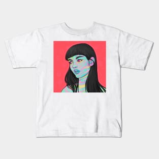 PSYCHODELIC GIRL Kids T-Shirt